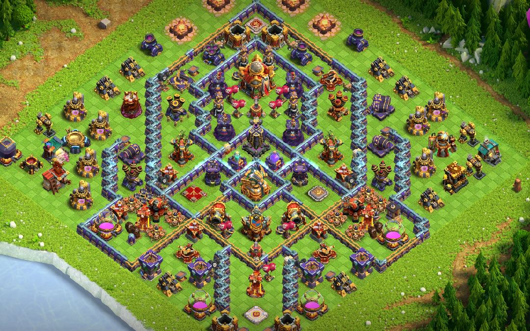 Town Hall 16 Trophy Base layout by Atilla The Pun