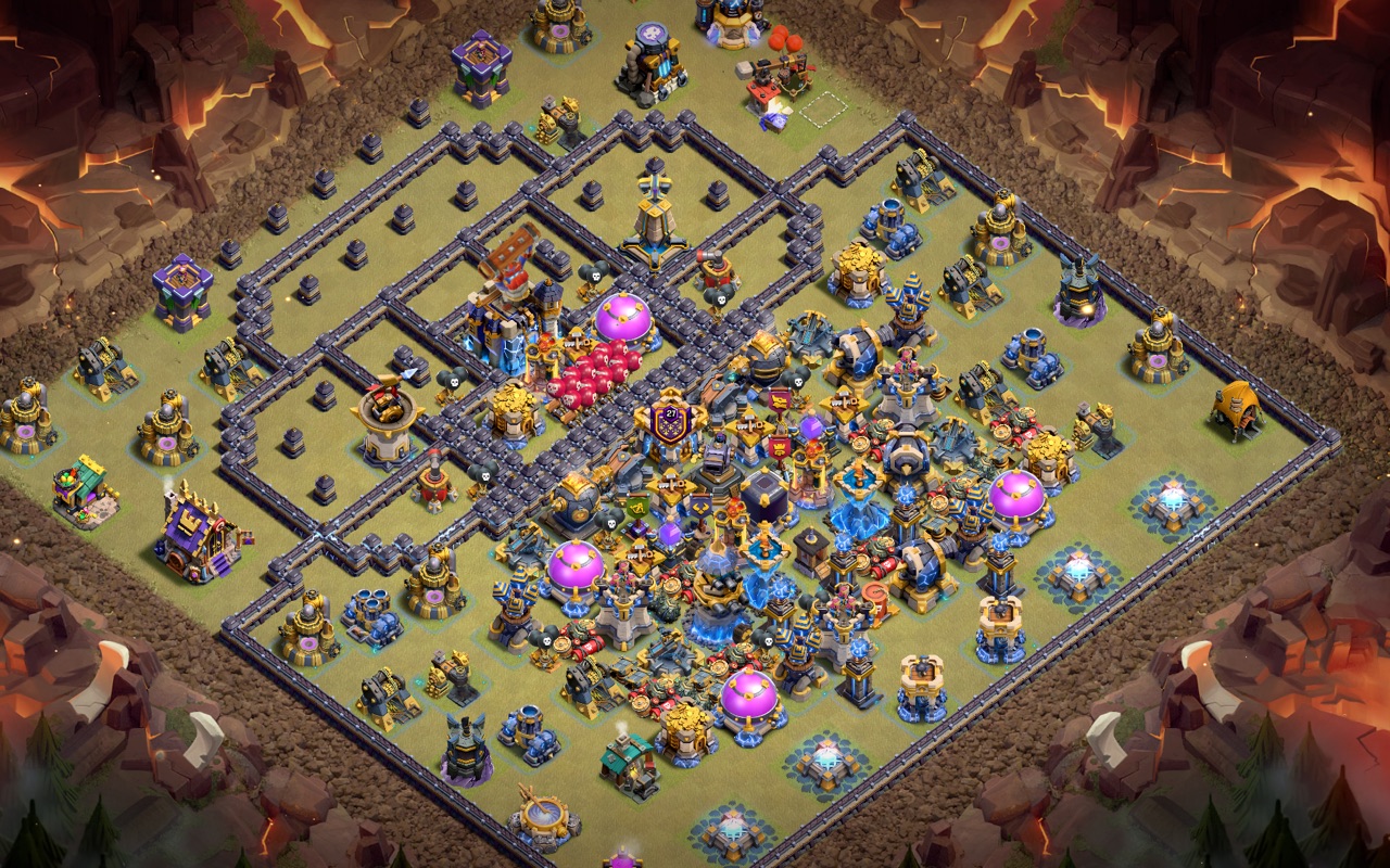Town Hall 18 War Base layout by Kings Villa