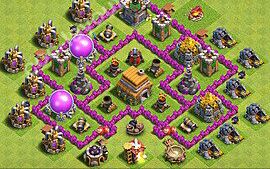 Town Hall 6 Farming Base layout by HERO SINA