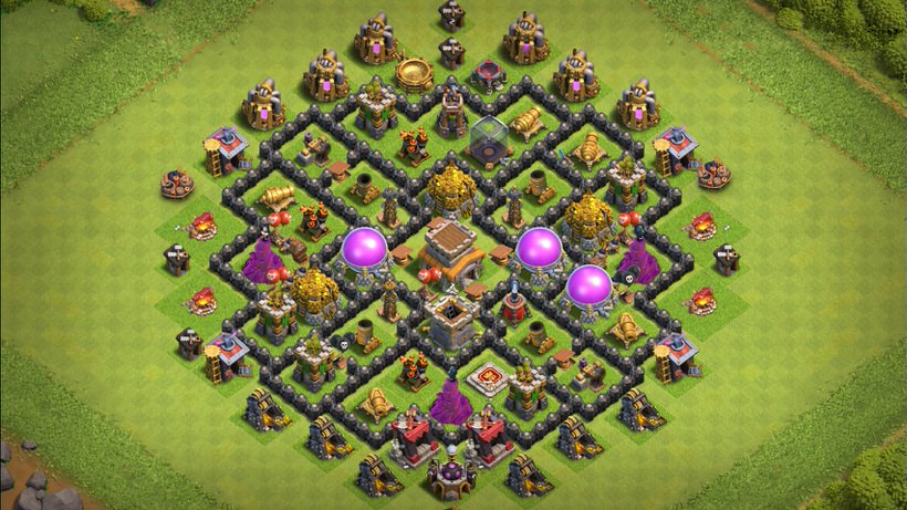 Town Hall 8 Farming Base layout by TReX