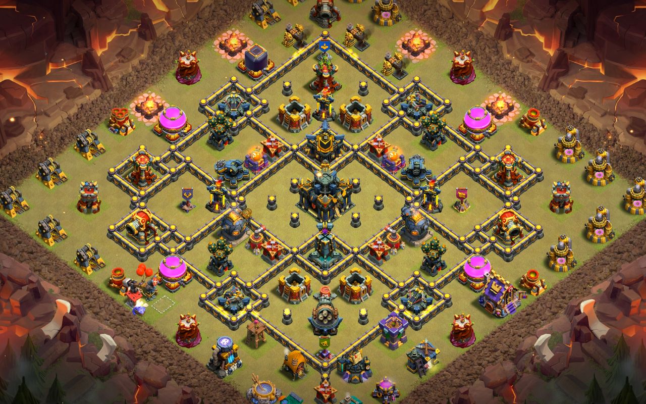 Town Hall 17 War Base layout by Jastineeex