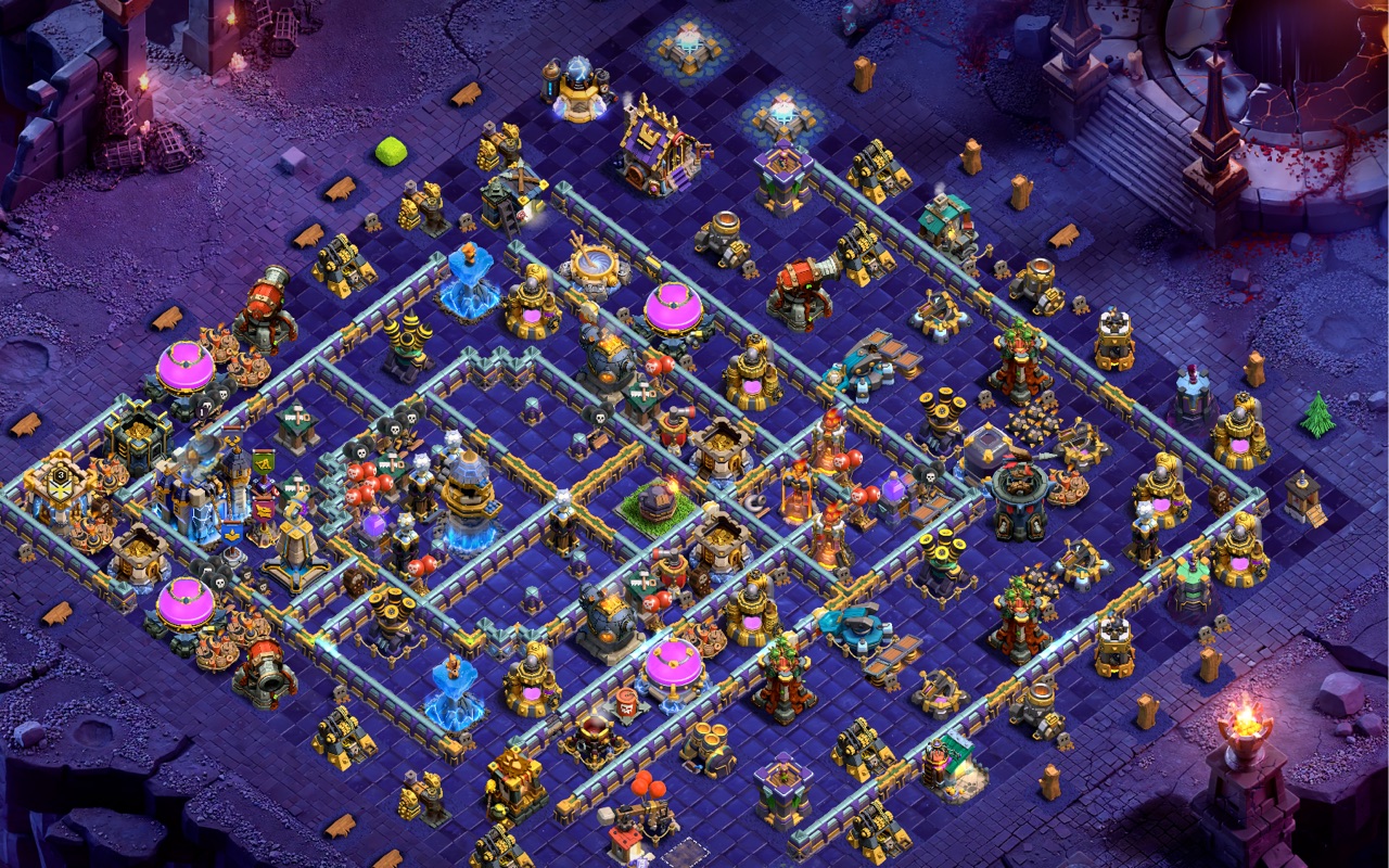 Town Hall 18 Hybrid Base layout by Sn0w0wl