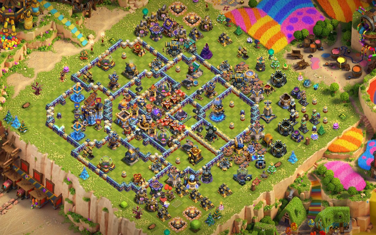 Town Hall 18 Trophy Base layout by Shakil Ahmed