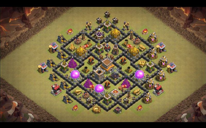 Town Hall 8 Trophy Base layout by ™ANIK_♚100