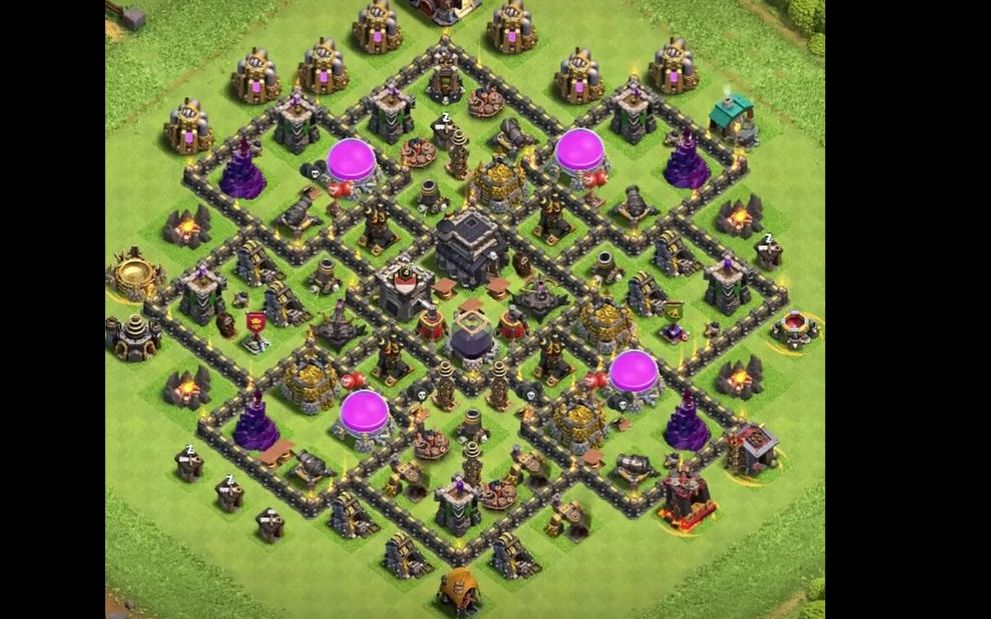 Town Hall 9 Hybrid Base layout by Mohammed ALOTAIBI
