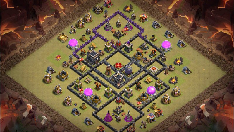 Town Hall 9 War Base layout by TReX