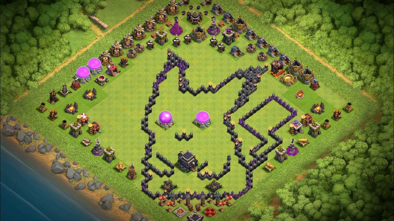 Town Hall 9 Fun Base layout by TReX