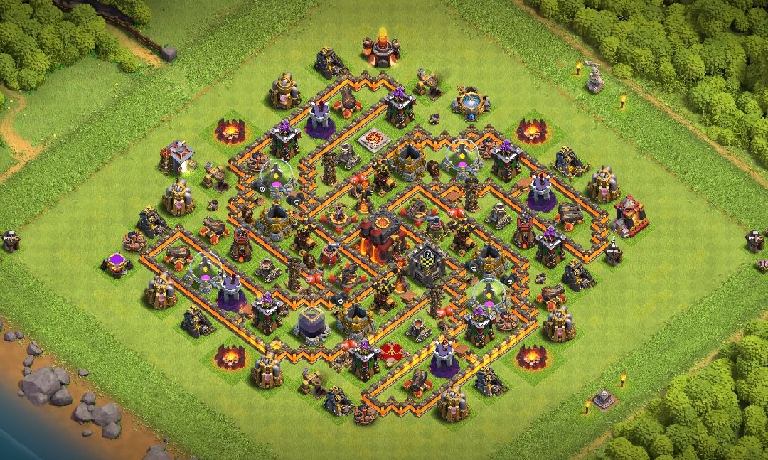 Town Hall 10 Trophy Base layout by Mana