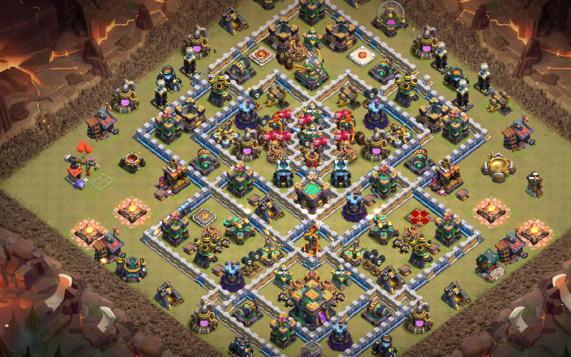 Town Hall 14 War Base layout by XLR8