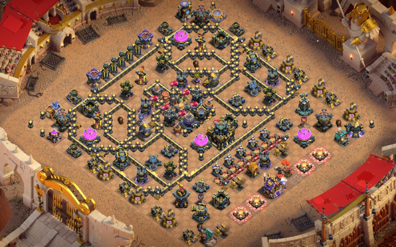 Town Hall 17 War Base layout by Mustafa