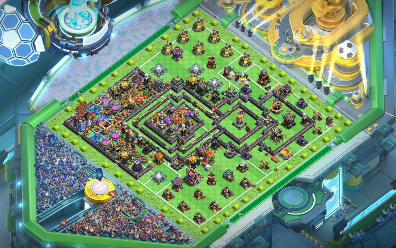 Town Hall 18 Trophy Base layout by Shakil Ahmed