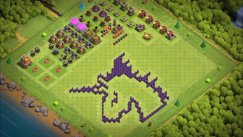 Town Hall 7 Fun Base layout by TReX