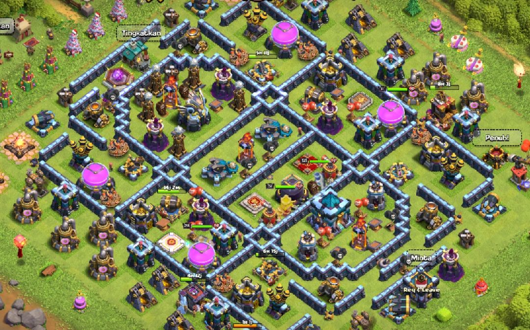 Town Hall 13 Trophy Base layout by @yantigisul