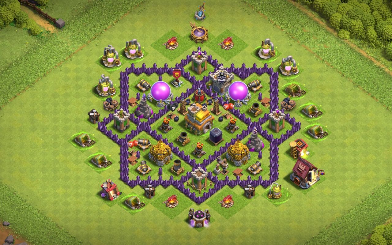 Town Hall 7 War Base layout by Jafar Sadiq