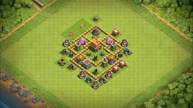 Town Hall 5 Farming Base layout by TReX