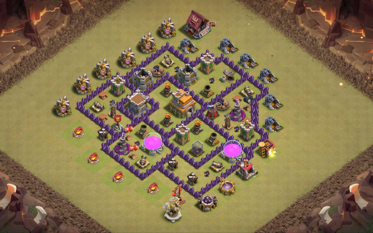 Town Hall 7 War Base layout by Rem