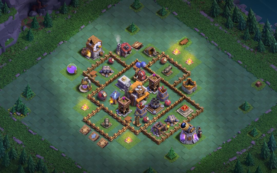 Builder Hall 5 Builder Base layout by Trx