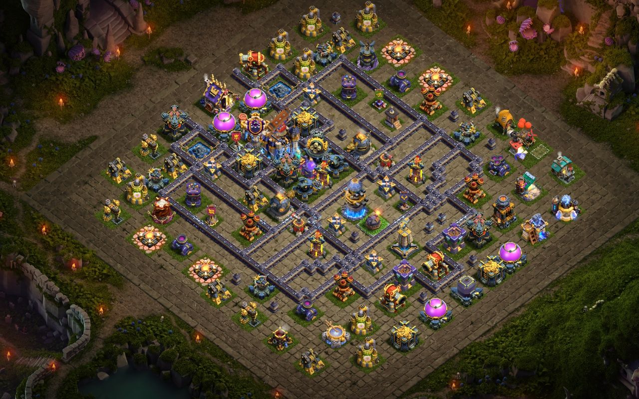 Town Hall 18 War Base layout by amirabbas