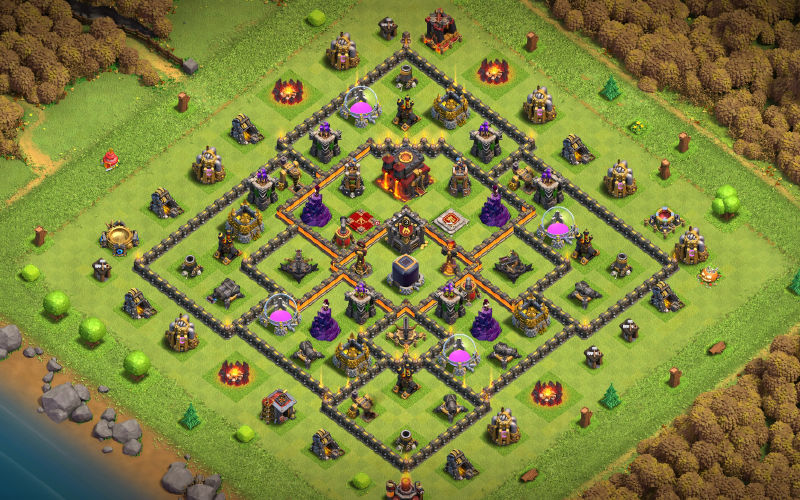 Town Hall 10 Farming Base layout by MacCy