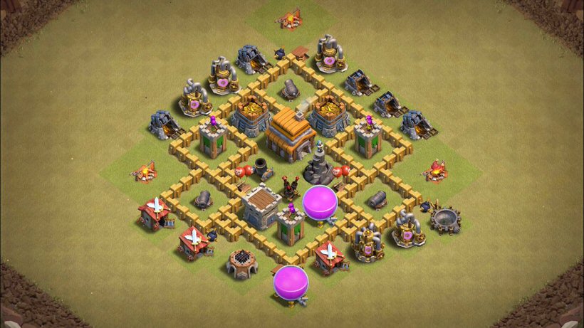 Town Hall 5 War Base layout by TReX