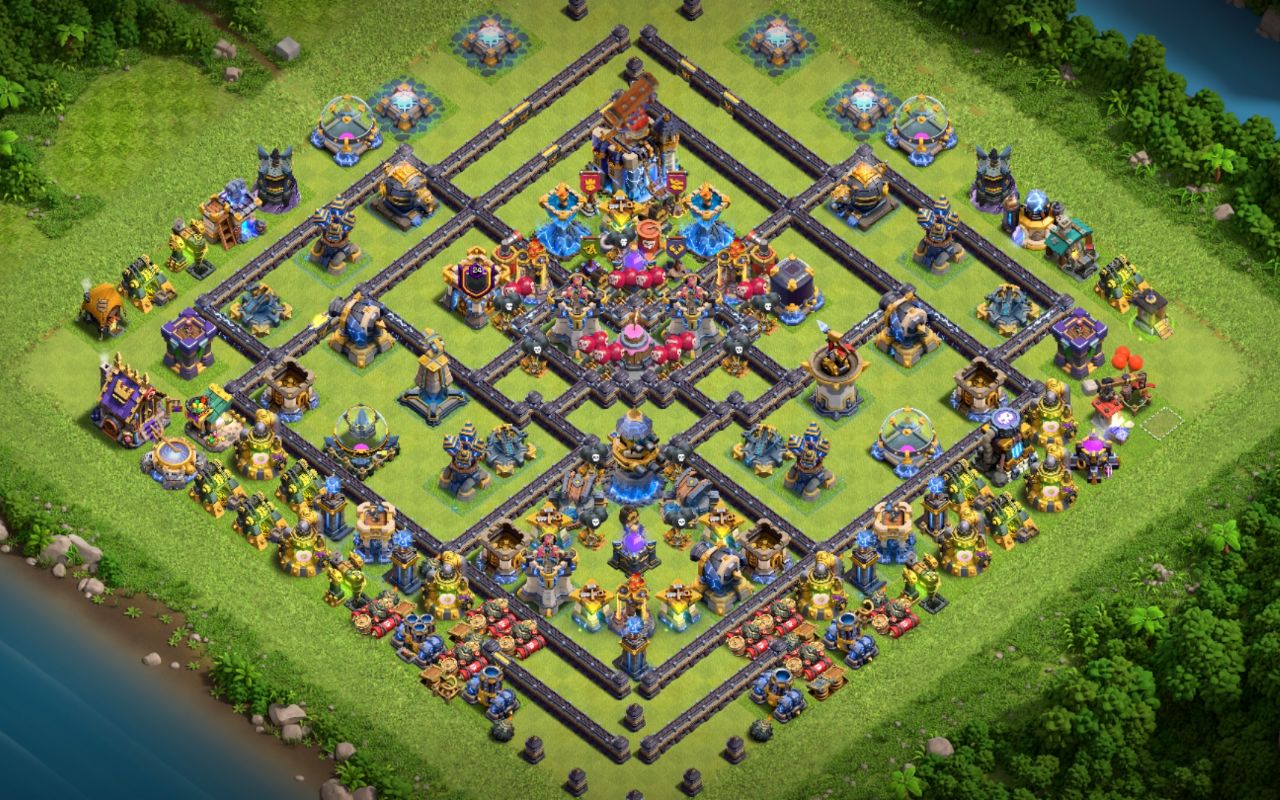 Town Hall 18 Trophy Base layout by Kia_Black