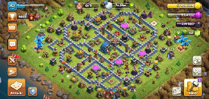 Town Hall 12 Farming Base layout by User