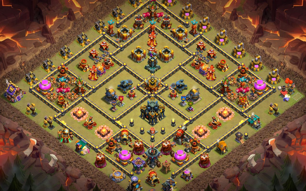 Town Hall 17 CWL Base layout by Jastineeex