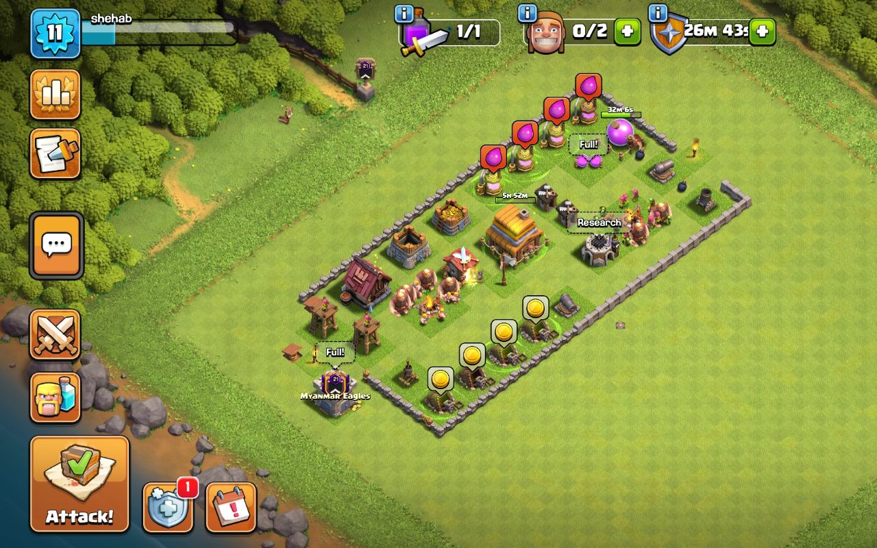 Town Hall 4 Farming Base layout by Cobalt Fox
