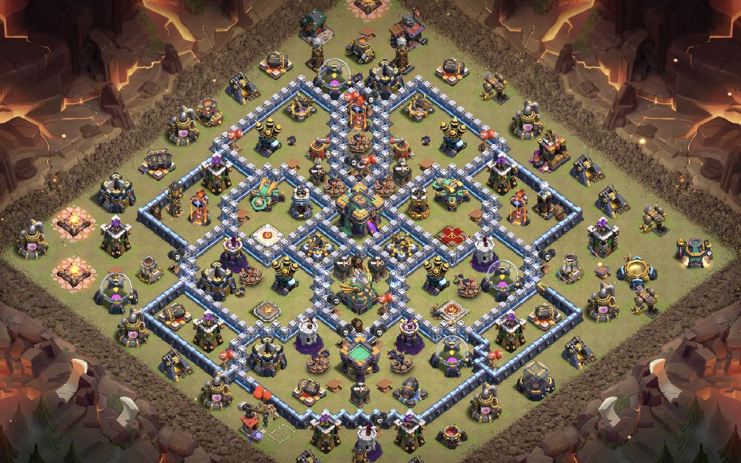 Town Hall 14 War Base layout by XLR8