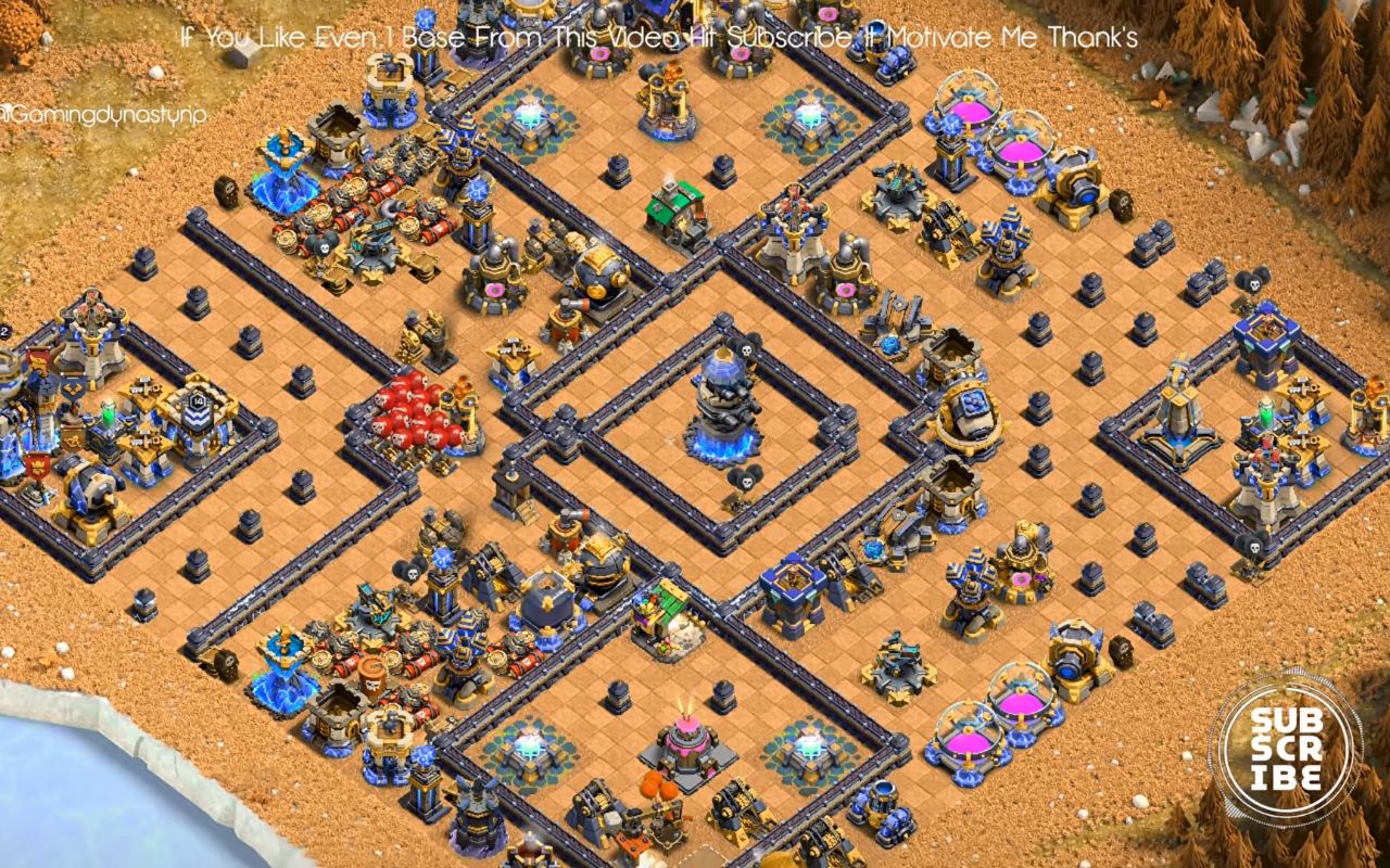 Town Hall 18 Hybrid Base layout by BH10