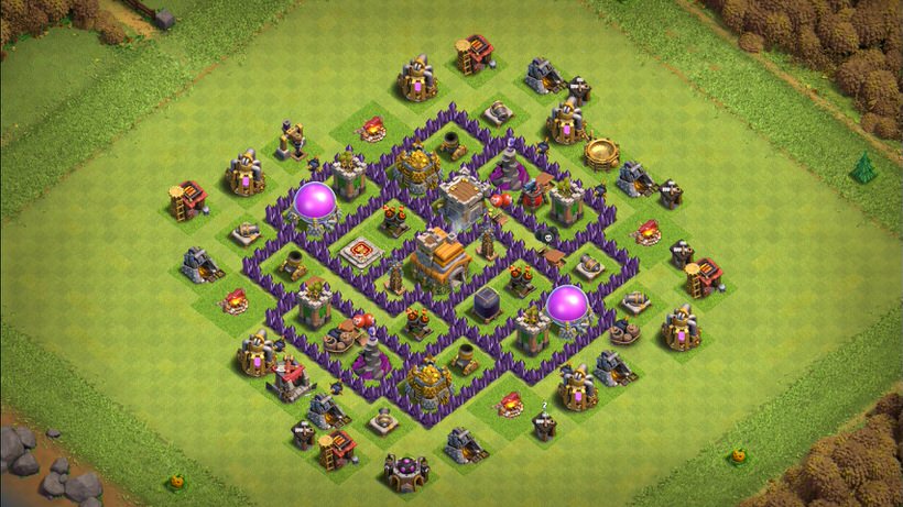 Town Hall 7 Hybrid Base layout by TReX
