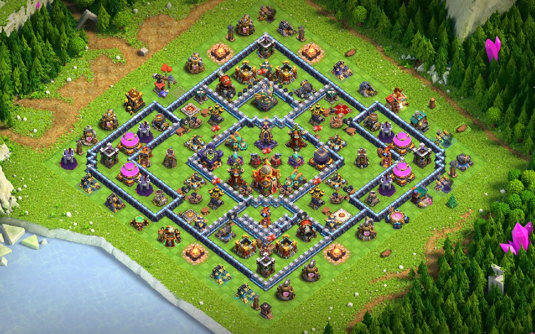 Town Hall 16 Hybrid Base layout by another world