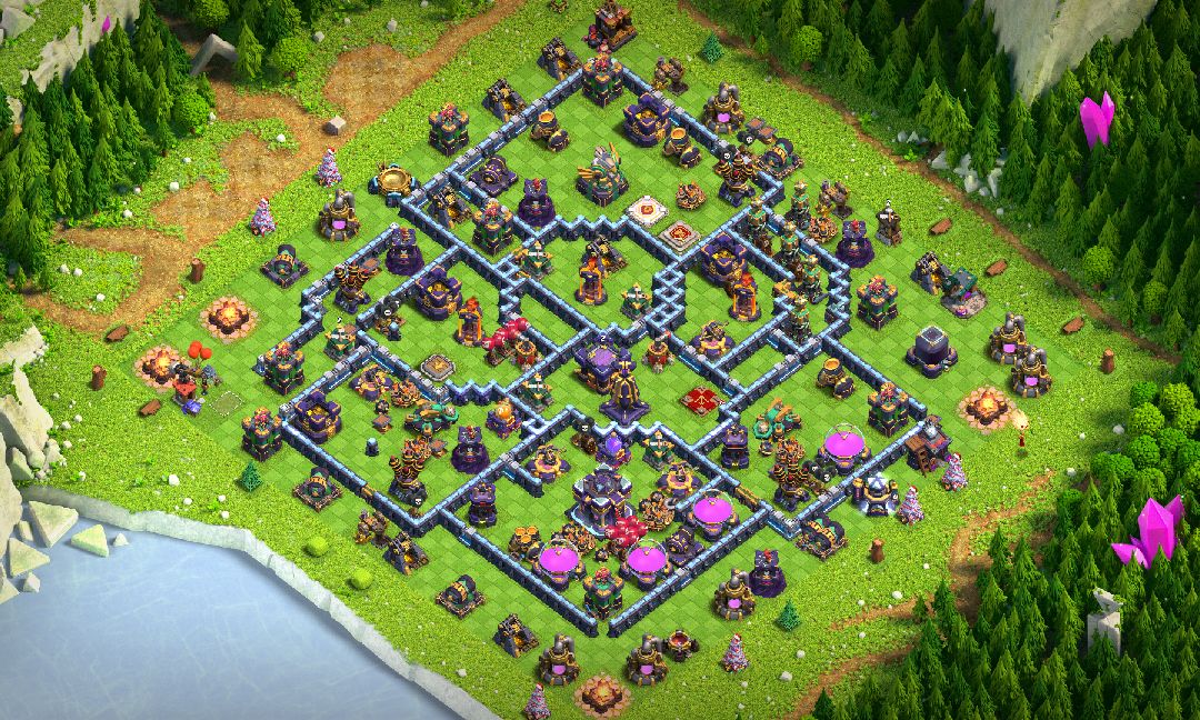 Town Hall 15 Trophy Base layout by XLR8