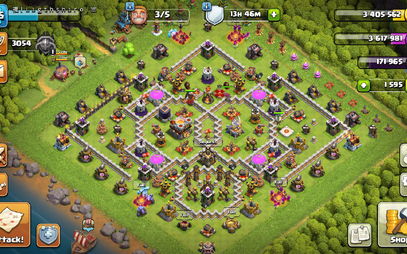 Town Hall 11 Farming Base layout by @Scarlett08
