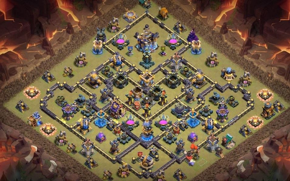 Town Hall 18 Trophy Base layout by BASE MAKER