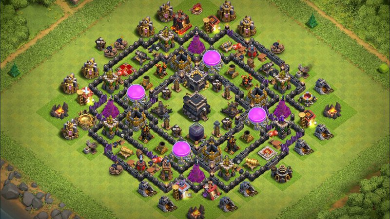Town Hall 9 Farming Base layout by TReX