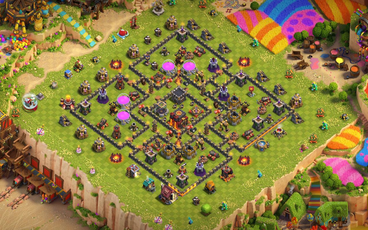 Town Hall 10 Trophy Base layout by Rem