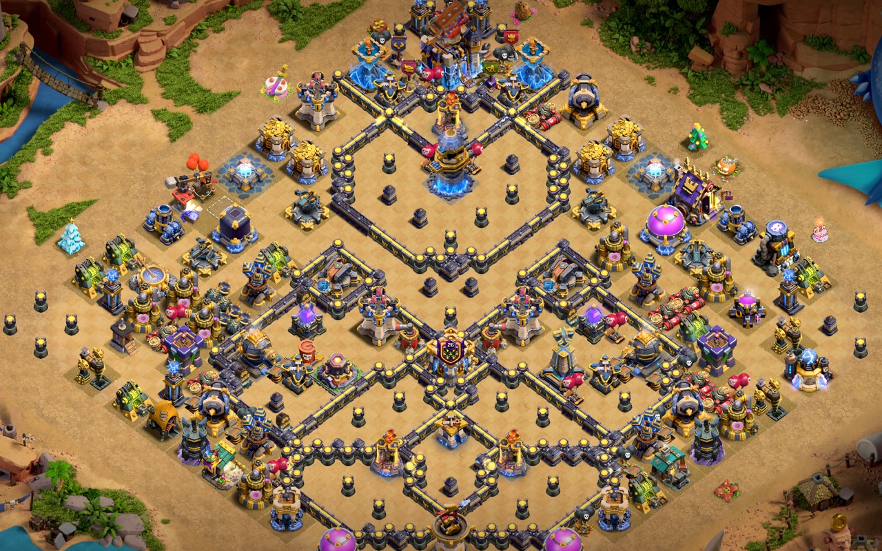 Town Hall 18 War Base layout by Kings Villa