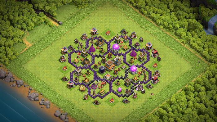 Town Hall 8 Hybrid Base layout by User