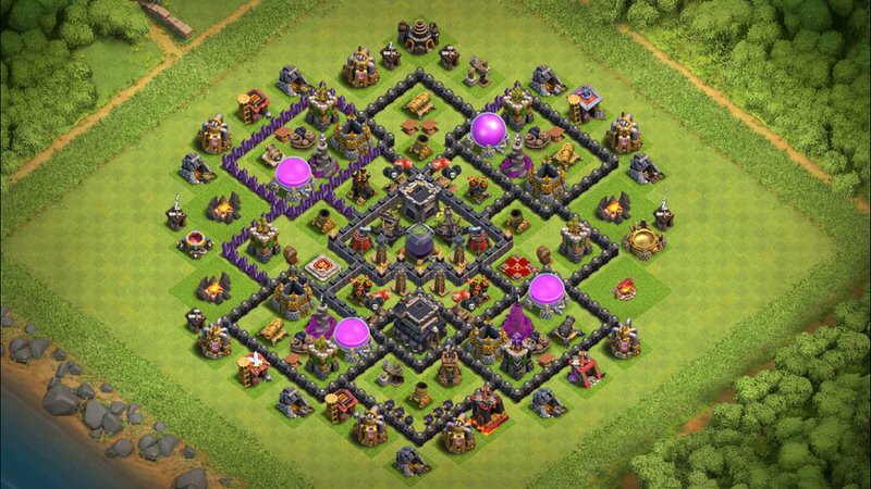 Town Hall 9 Hybrid Base layout by TReX