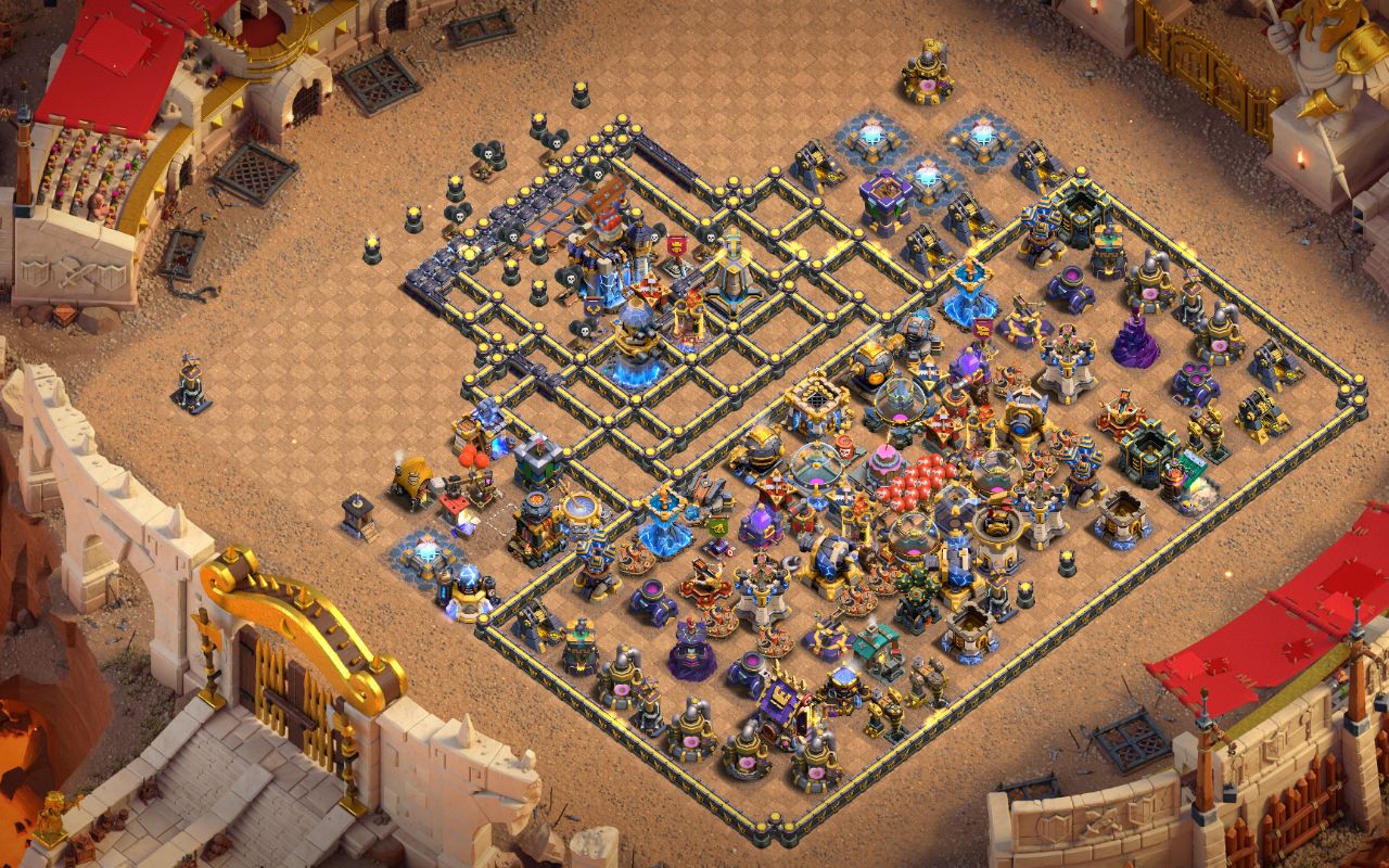 Town Hall 18 War Base layout by Sheikh Sadik