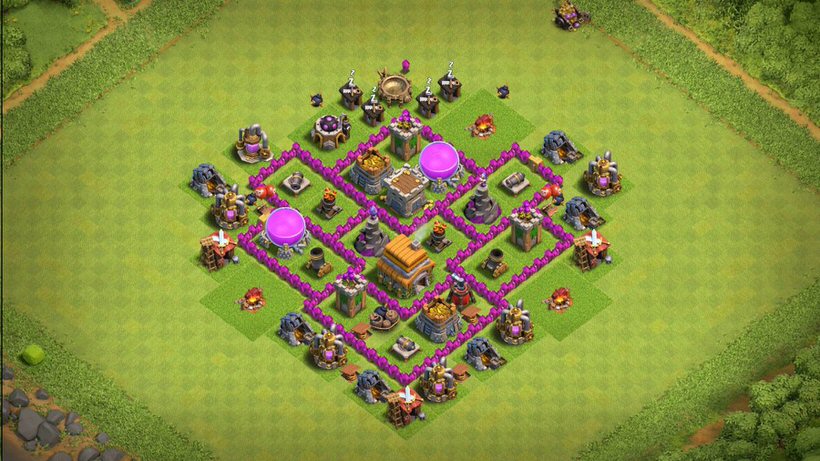 Town Hall 6 Hybrid Base layout by TReX