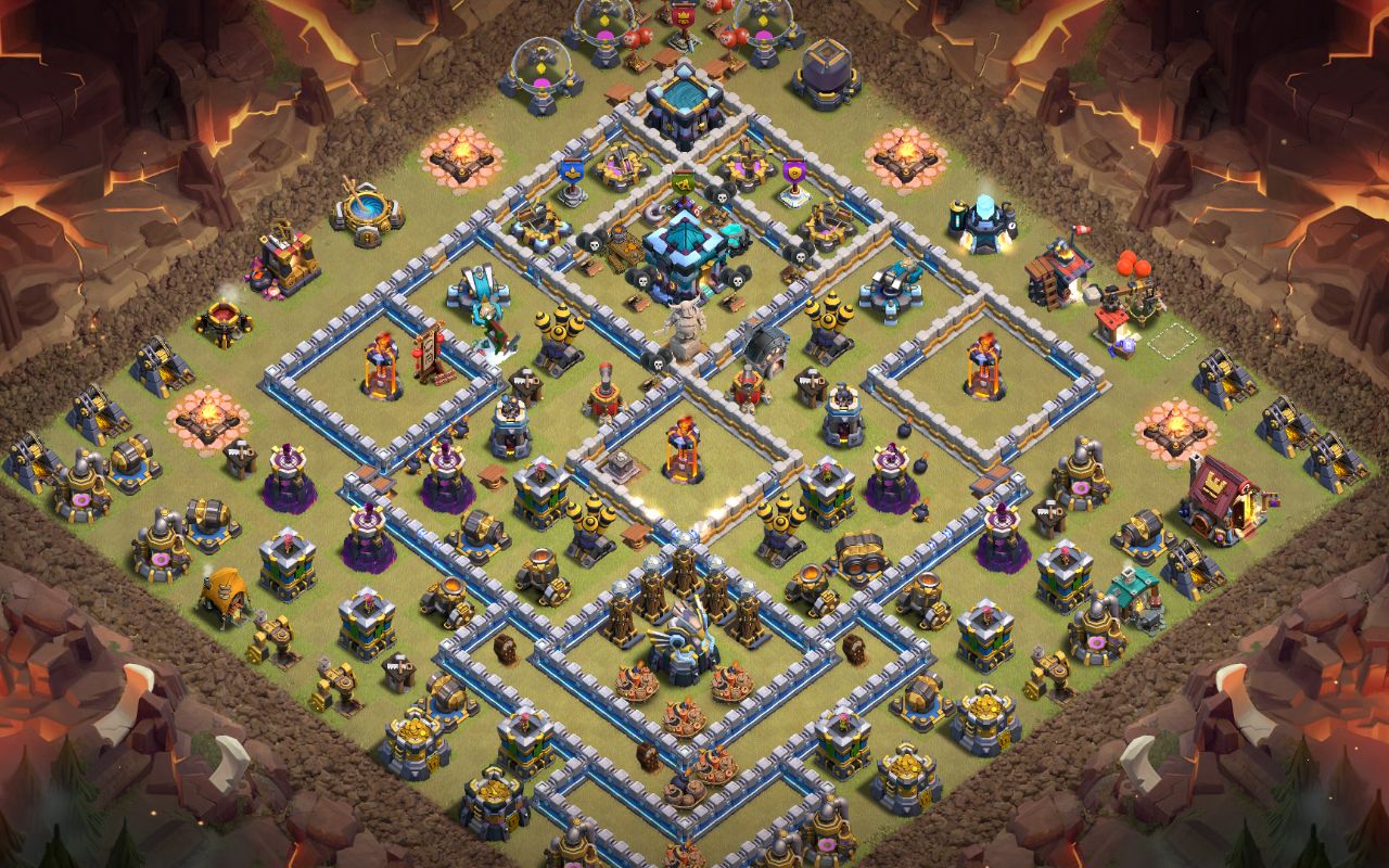 Town Hall 13 War Base layout by Legend No.123