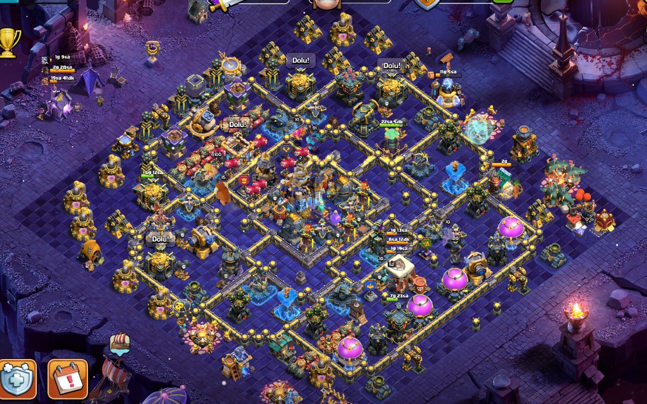 Town Hall 18 War Base layout by Levent