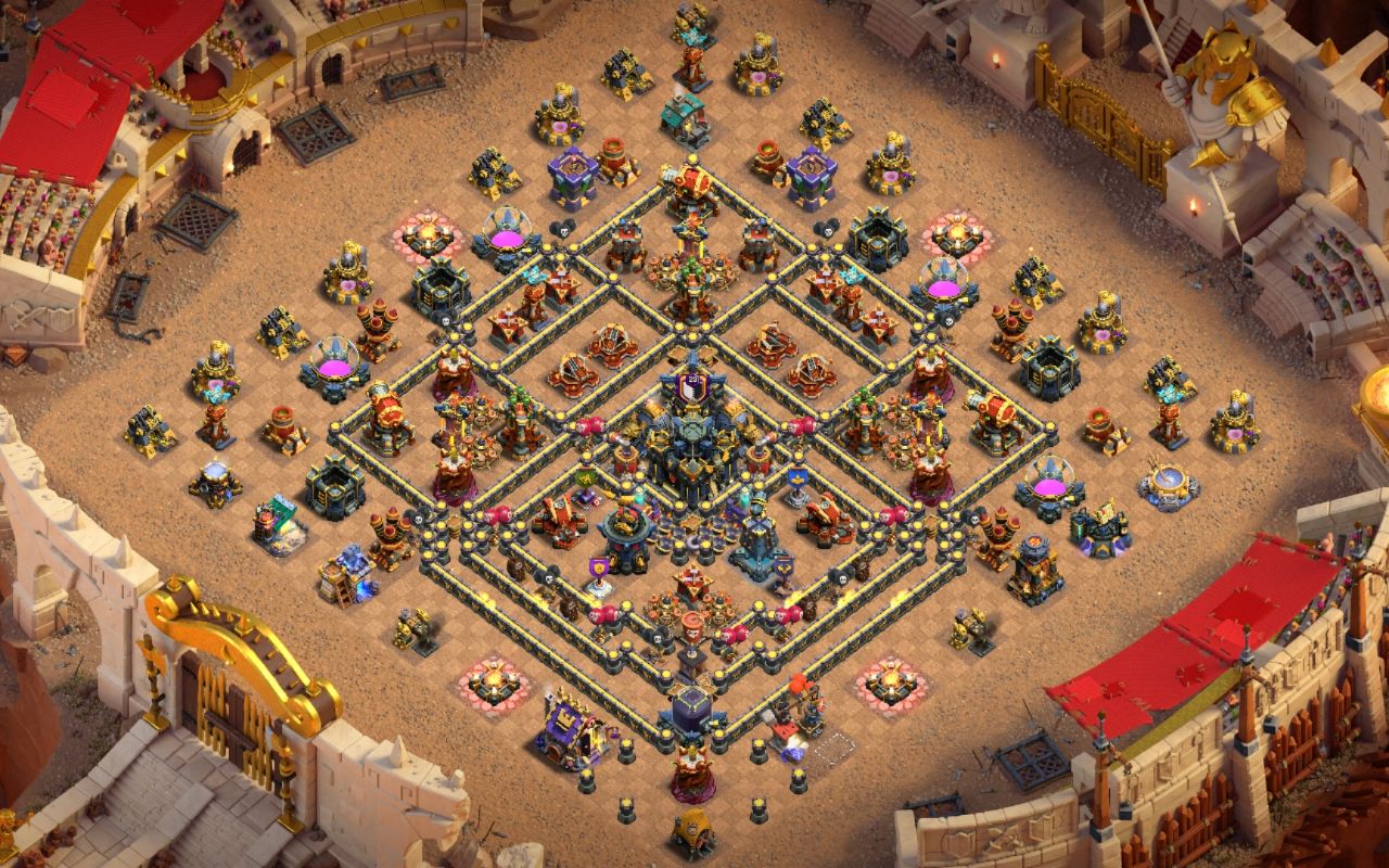 Town Hall 17 War Base layout by Mustafa