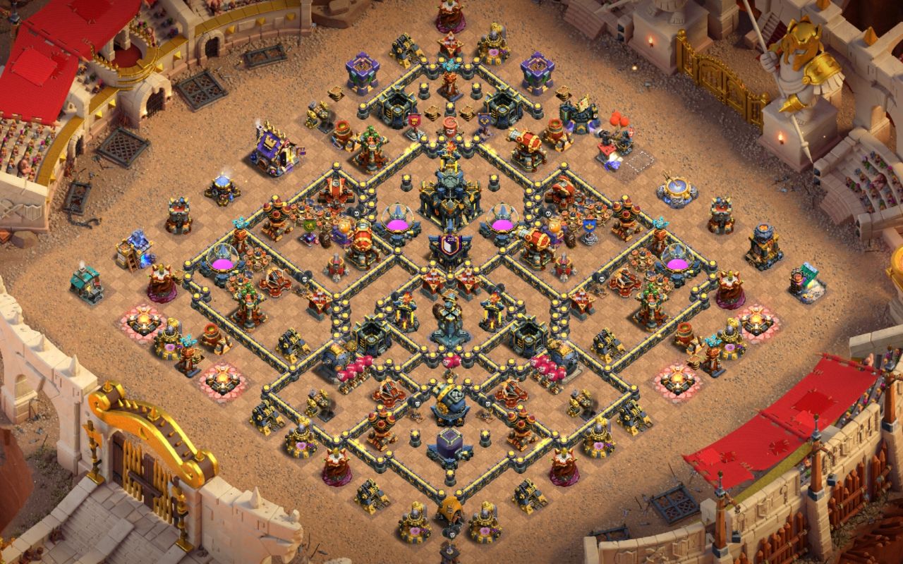 Town Hall 17 War Base layout by Mustafa