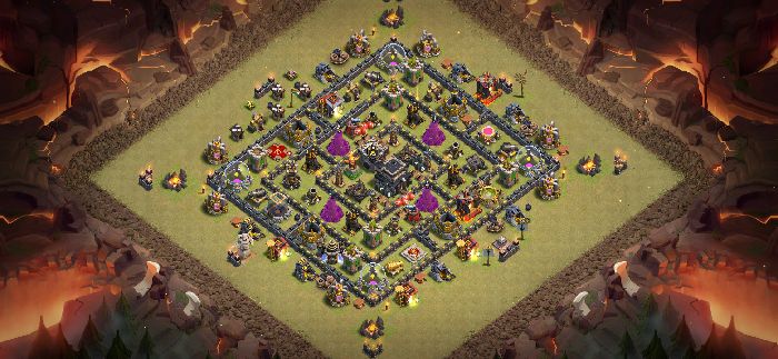 Town Hall 9 War Base layout by User
