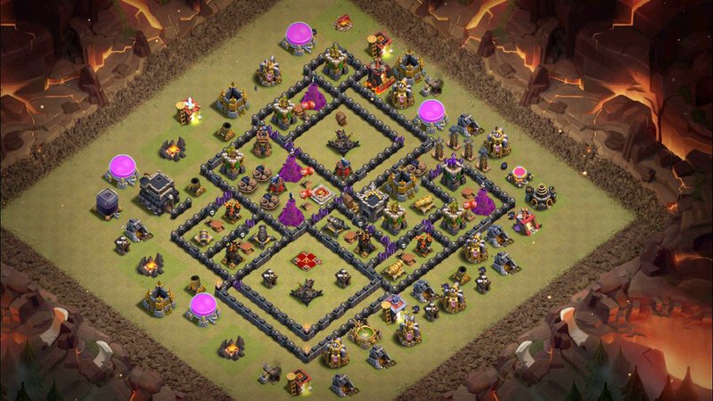 Town Hall 9 War Base layout by TReX