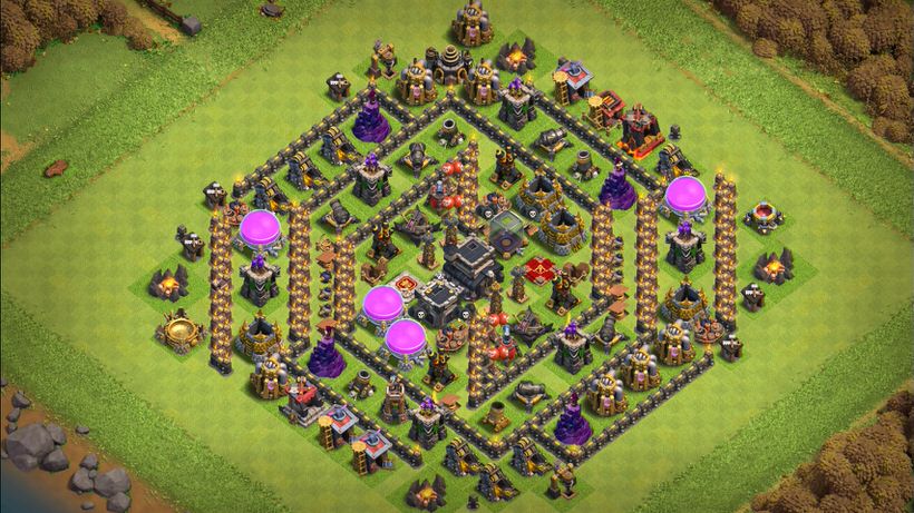 Town Hall 9 Farming Base layout by TReX