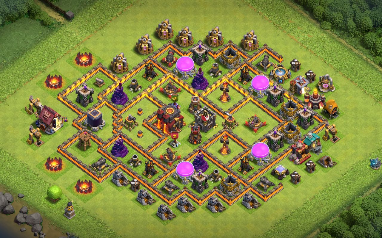 Town Hall 10 Trophy Base layout by Emi Fan Boy🌚